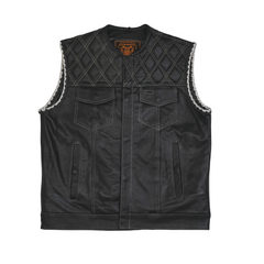 Leather vest men