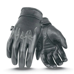 Gants en cuir de la flamme blanche