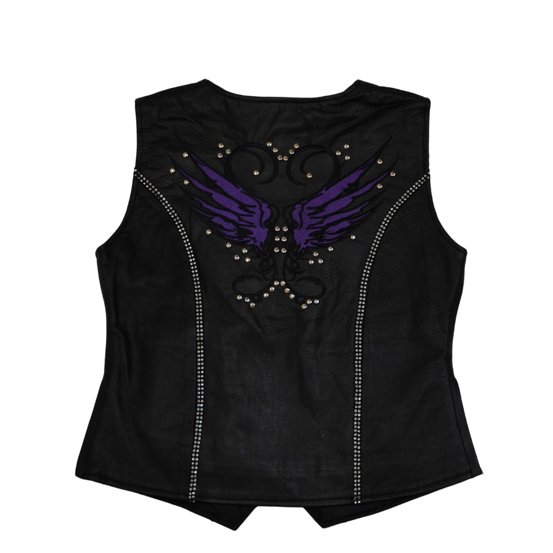 Purple Butterfly Bling vest