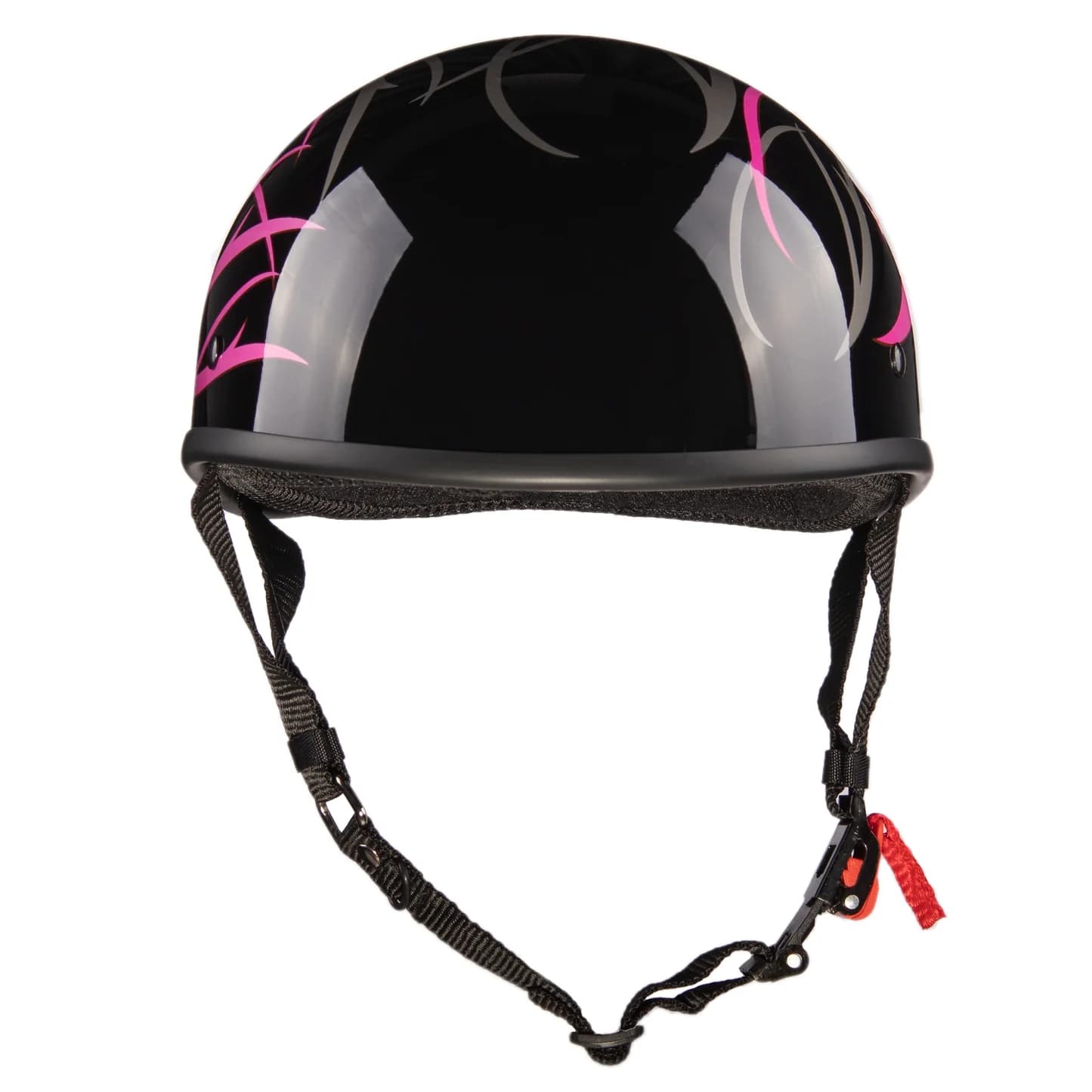 Bonnet Rose Brillant Casque DOT