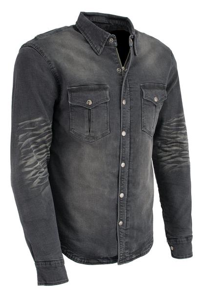 Armored Black Denim Kevlar Shirt