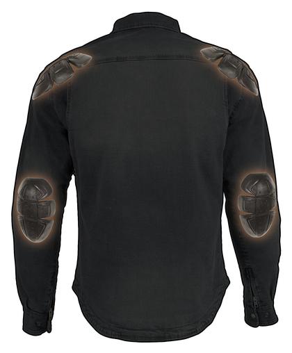 Armored Black Denim Kevlar Shirt