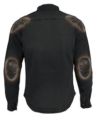 Armored Black Denim Kevlar Shirt