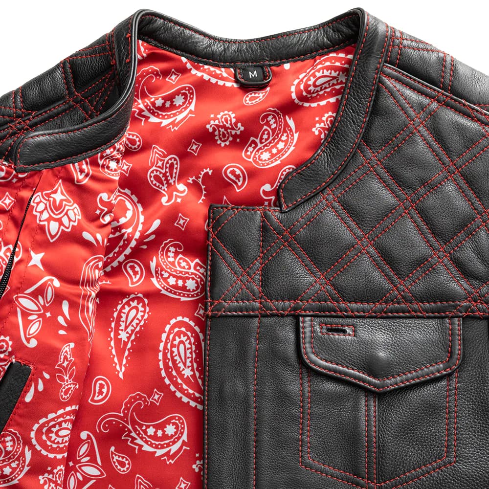 Bloody Mary Bikers Vest FULL LEATHER