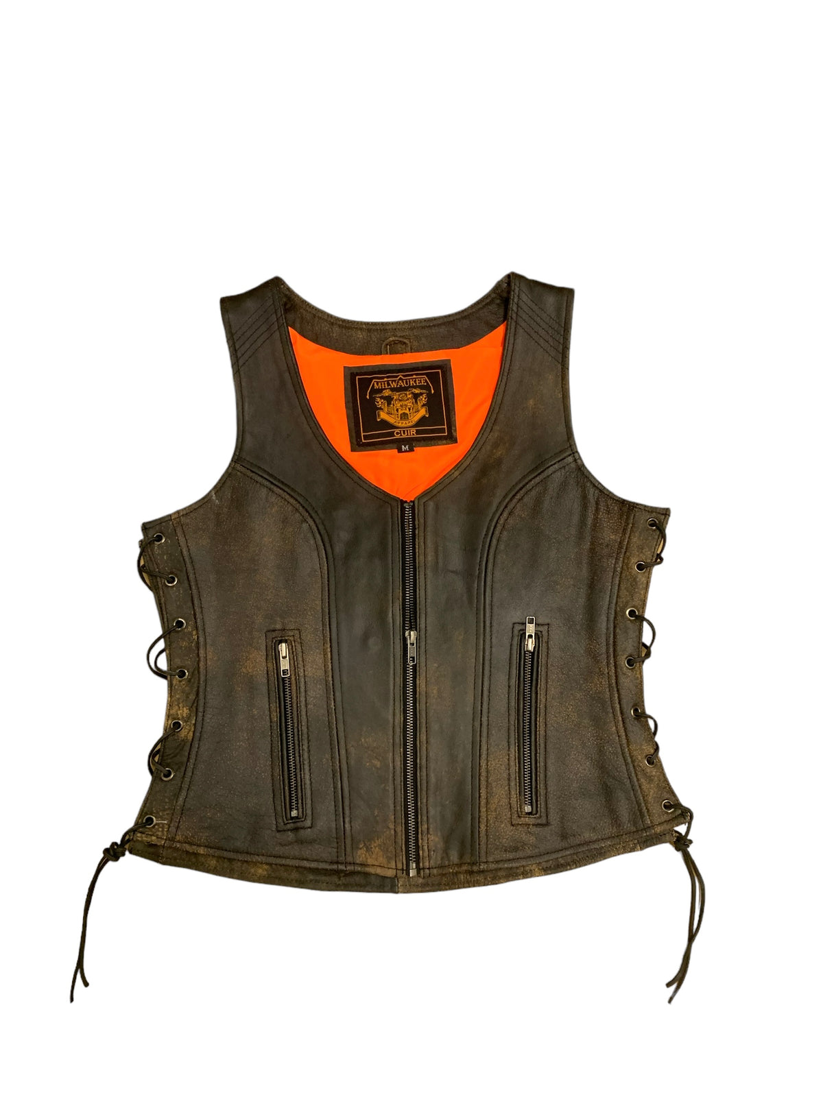 Ladies Dusty Leather vest