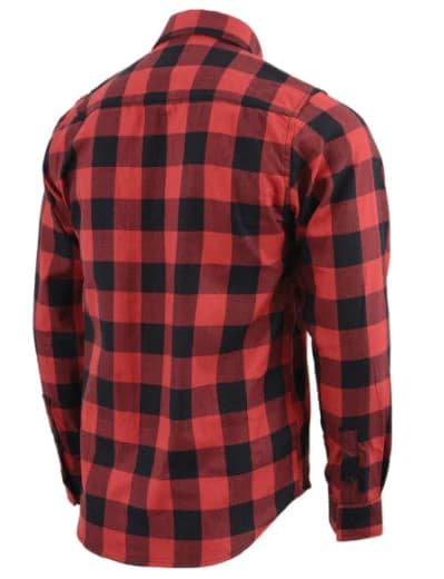 Chemise d'équitation Kevlar rouge blindée