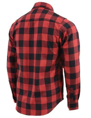 Chemise d'équitation Kevlar rouge blindée