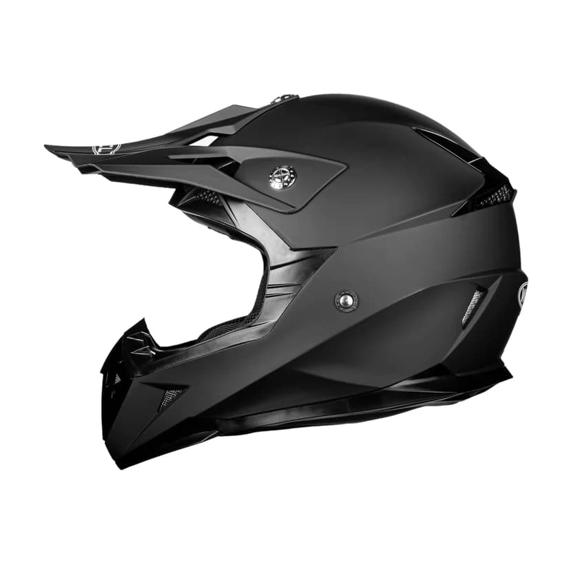 Hawk Matte Black Motorcross/Dirtbike Helmet DOT