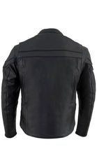 Reflector Leather Jacket Men