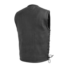 Gilet en cuir de style occidental