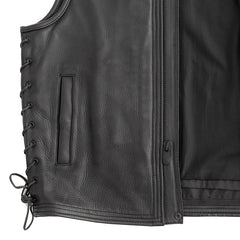 Gilet en cuir de style occidental