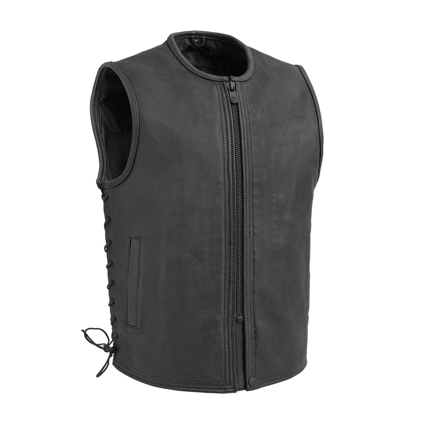 Gilet en cuir de style occidental