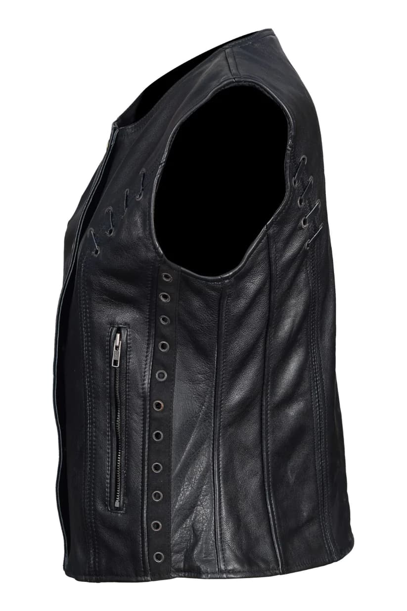 Bar Vest Leather Ladies