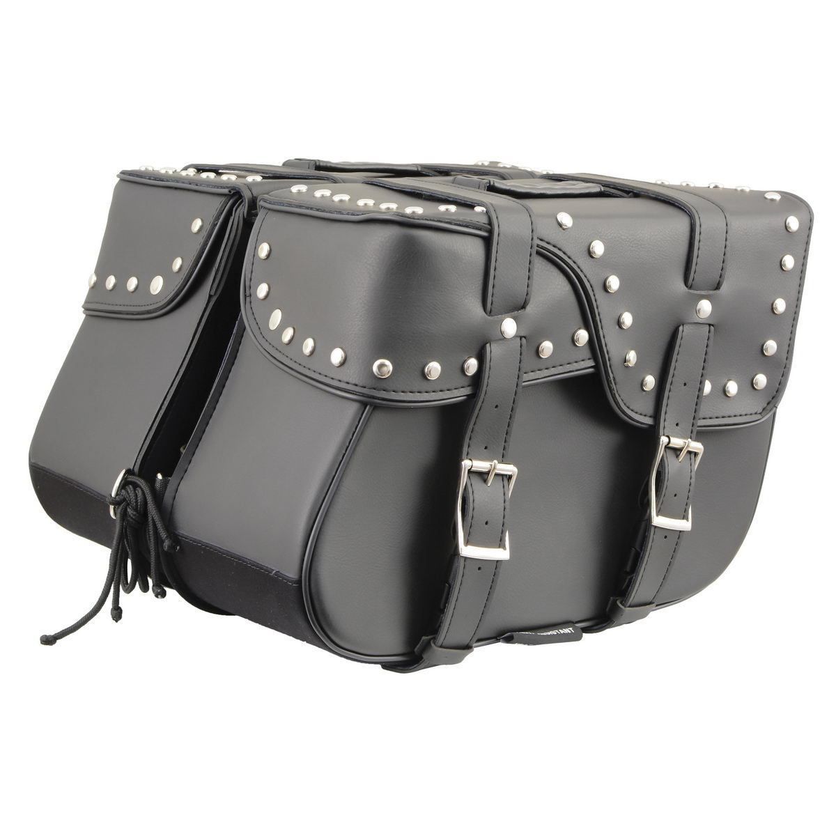 Black Studded Saddlebag