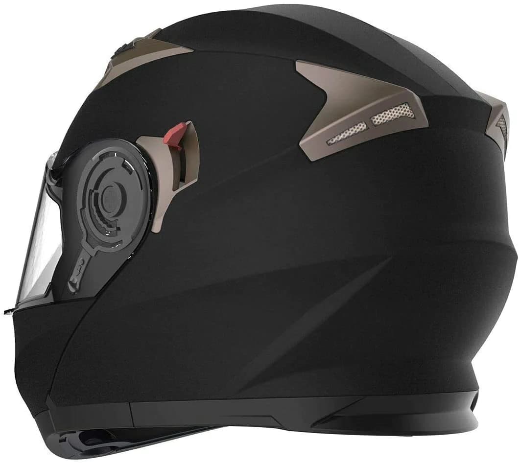 Casque Modulable Noir Mat DOT