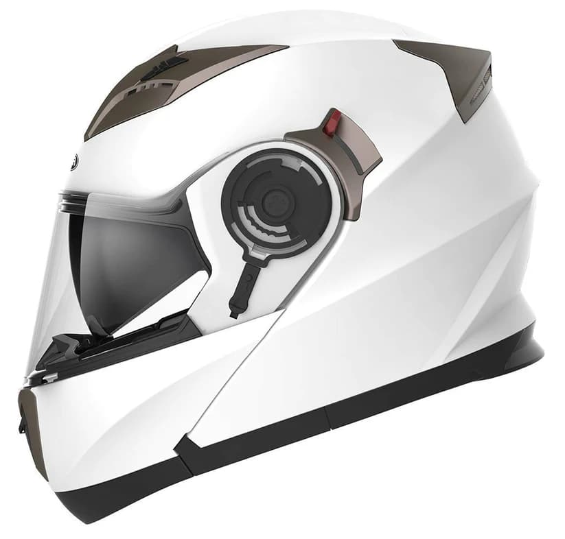 Modular White Helmet DOT